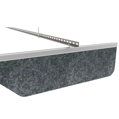 Slim B Acoustic Ceiling Baffle Dark Grey Color