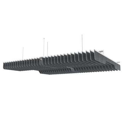 Slim C Acoustic Ceiling Baffle Dark Grey Color