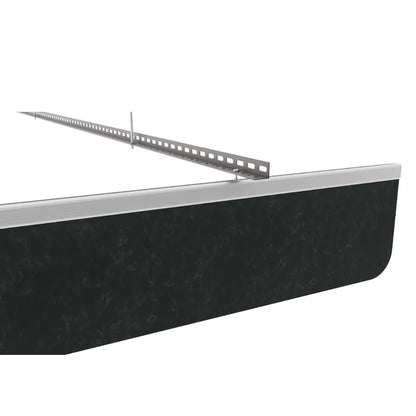 Slim C Acoustic Ceiling Baffle Smoked Color