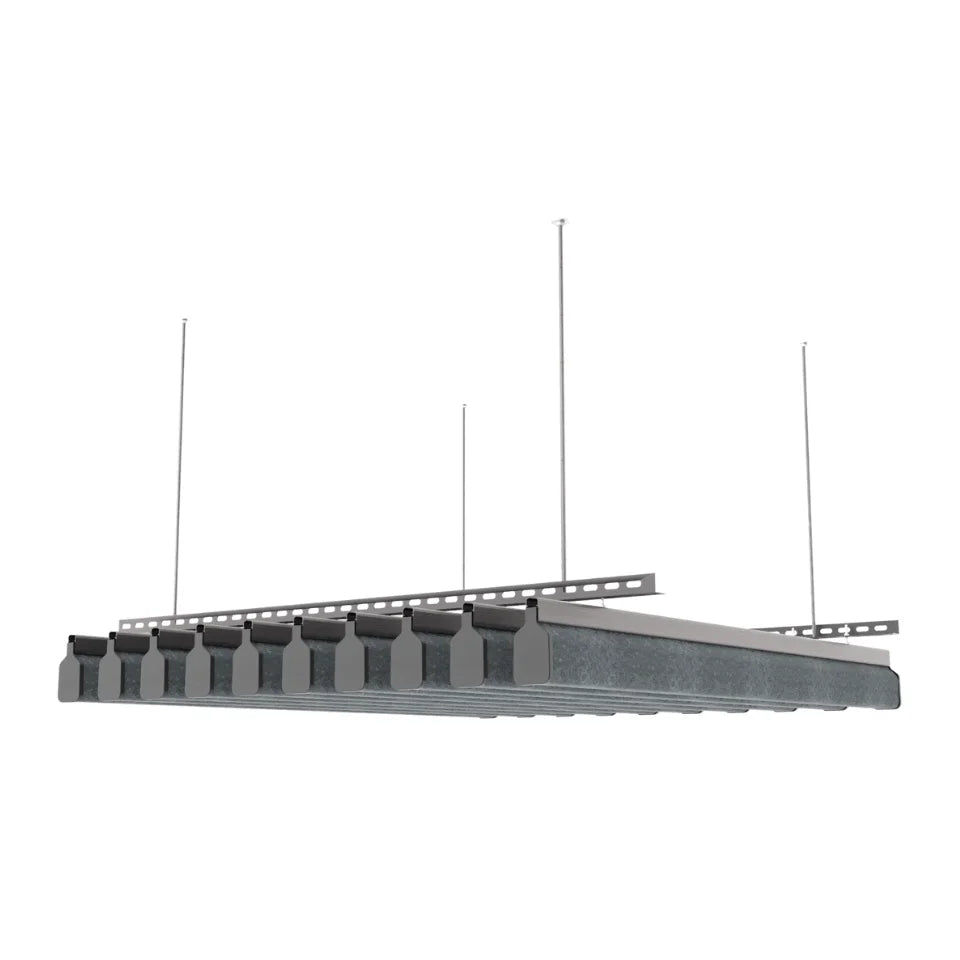 U 100 Acoustic Ceiling Baffle Dark Grey Color
