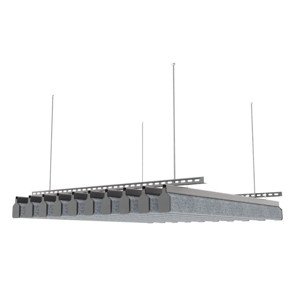 U 100 Acoustic Ceiling Baffle Grey Color
