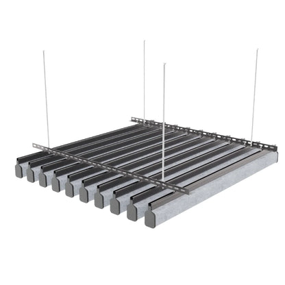U 100 Acoustic Ceiling Baffle Light Grey Color