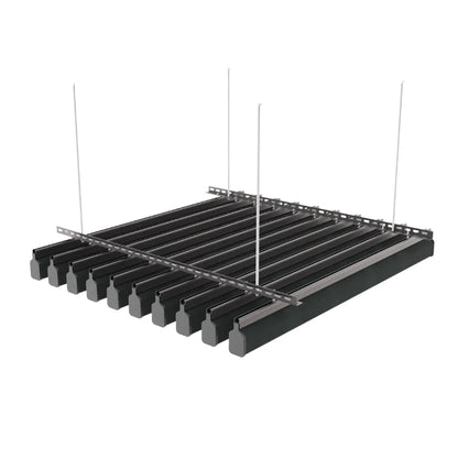 U 100 Acoustic Ceiling Baffle Smoked Color