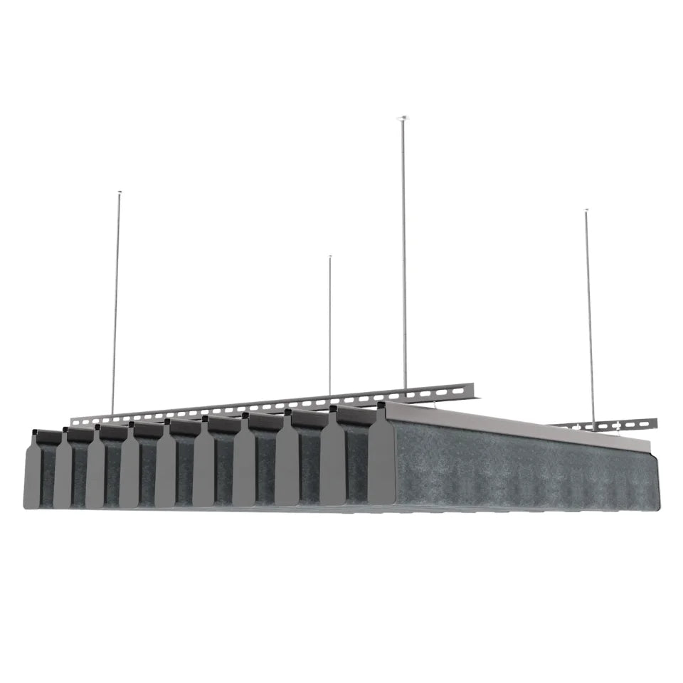 U 150 Acoustic Ceiling Baffle Dark Grey Color