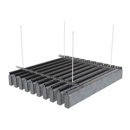U 150 Acoustic Ceiling Baffle Grey Color