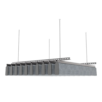 U 150 Acoustic Ceiling Baffle Grey Color