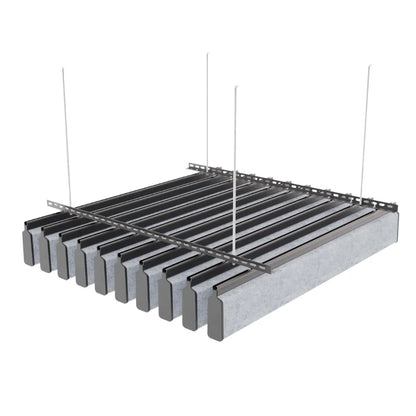 U 150 Acoustic Ceiling Baffle Light Grey Color