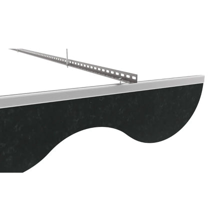 Wave Acoustic Ceiling Baffle Smoked Color