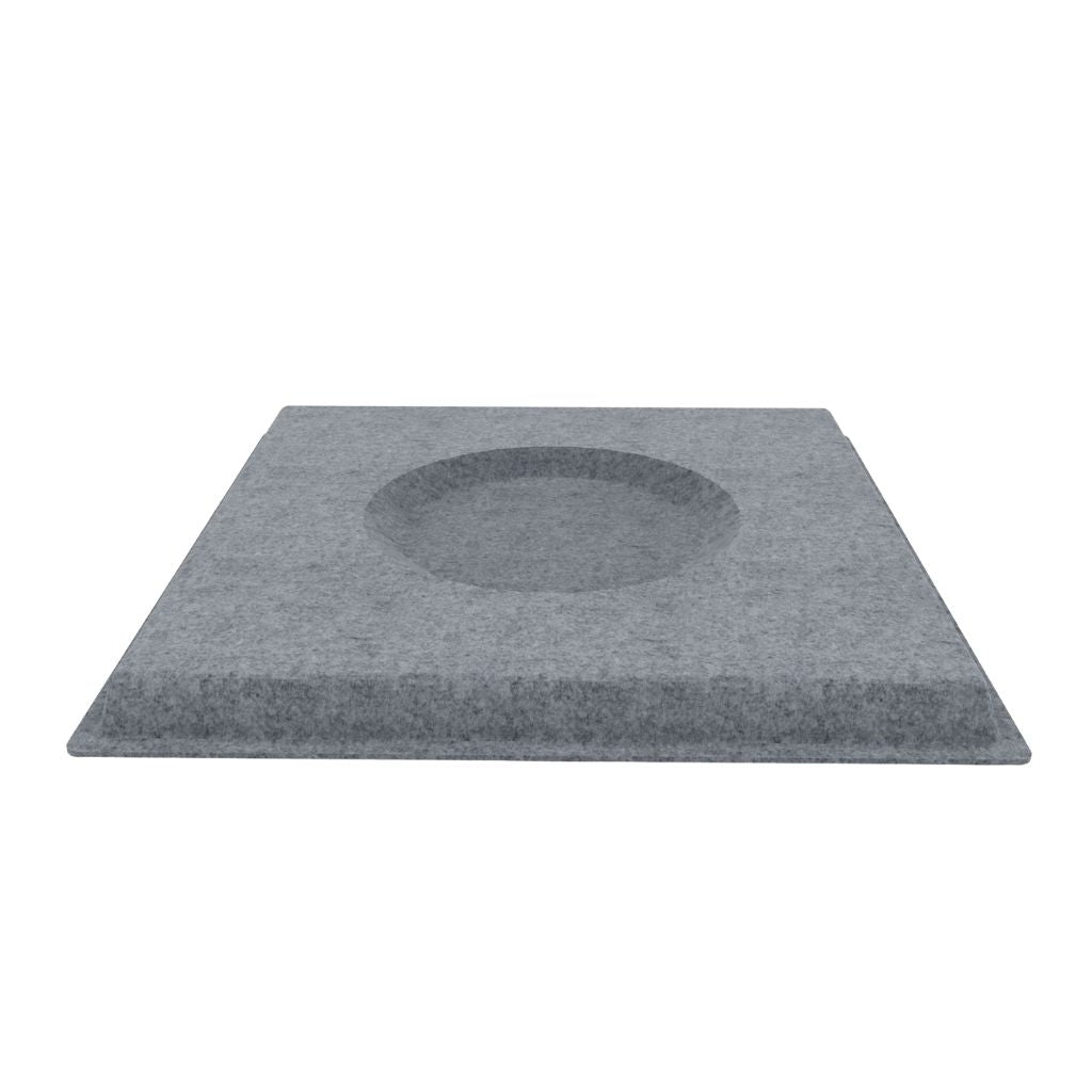 ACOUSTIC FELT DROP CEILING TILE ZERO GREY